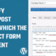 Identify Page post from which the contact form was sent