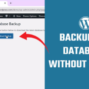 Backup WordPress database without cPanel