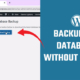 Backup WordPress database without cPanel