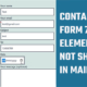 Contact Form Elements not showing in mail