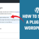 How to Submit a Plugin To WordPress