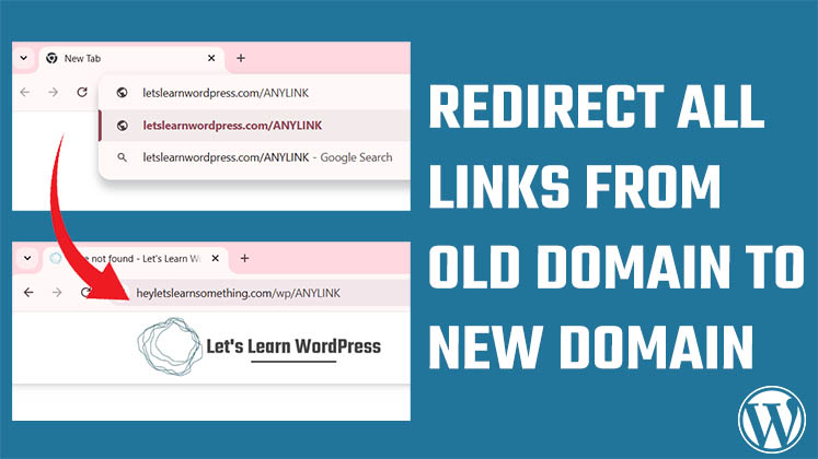 Redirect all links from old domain to new domain Redirect all links from old domain to new domain
