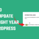 How to auto-update Copyright Year in WordPress