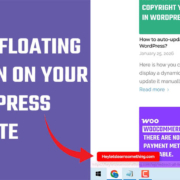 How to add a floating button on your WordPress website?