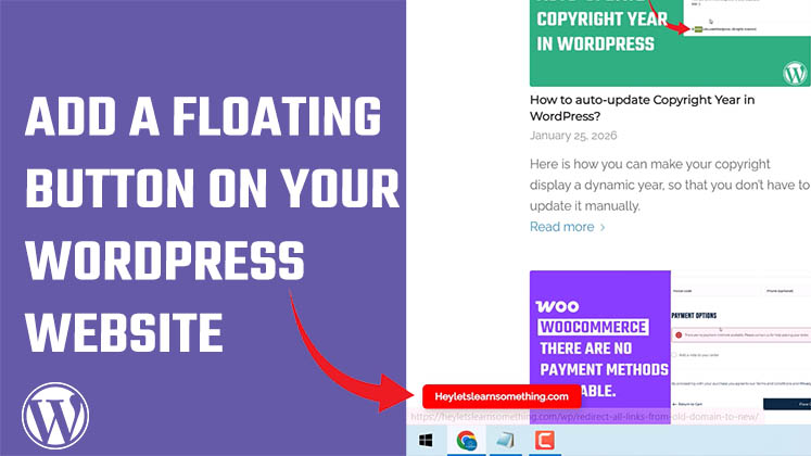 How to add a floating button on your WordPress website? How to add a floating button on your WordPress website?
